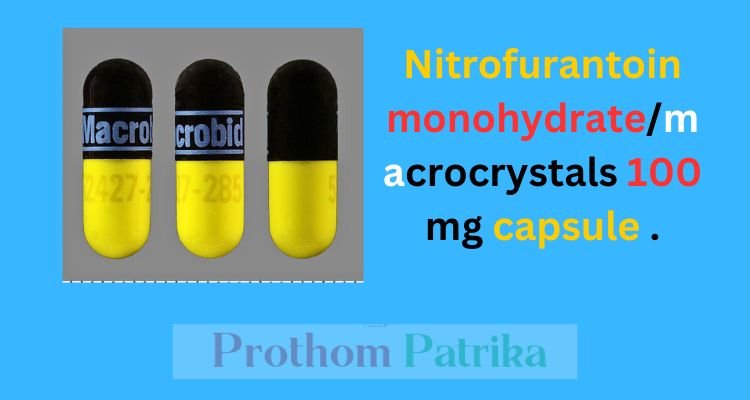 Nitrofurantoin monohydrate/macrocrystals 100 mg capsule 